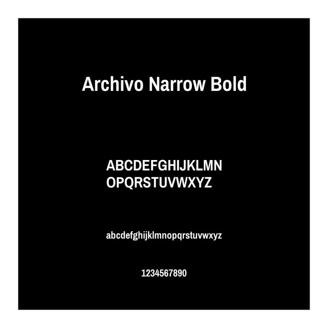 Archivo Narrow Bold