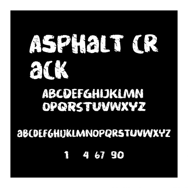 Asphalt crack