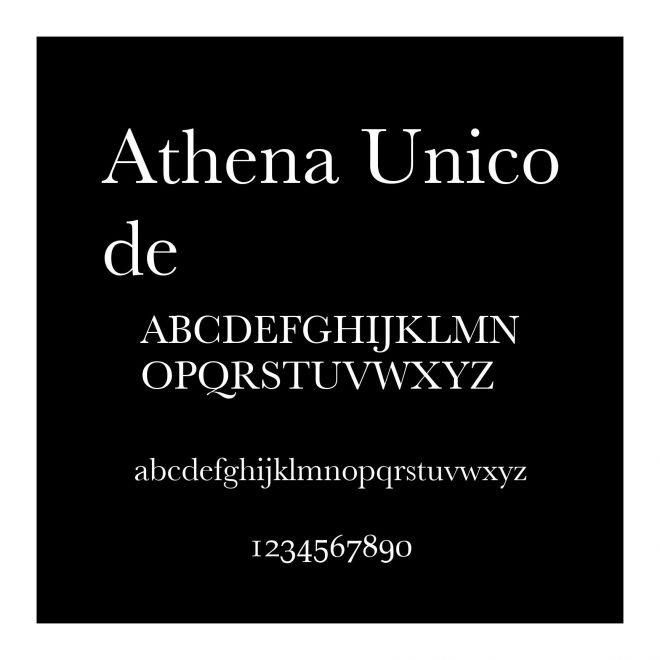 Athena Unicode