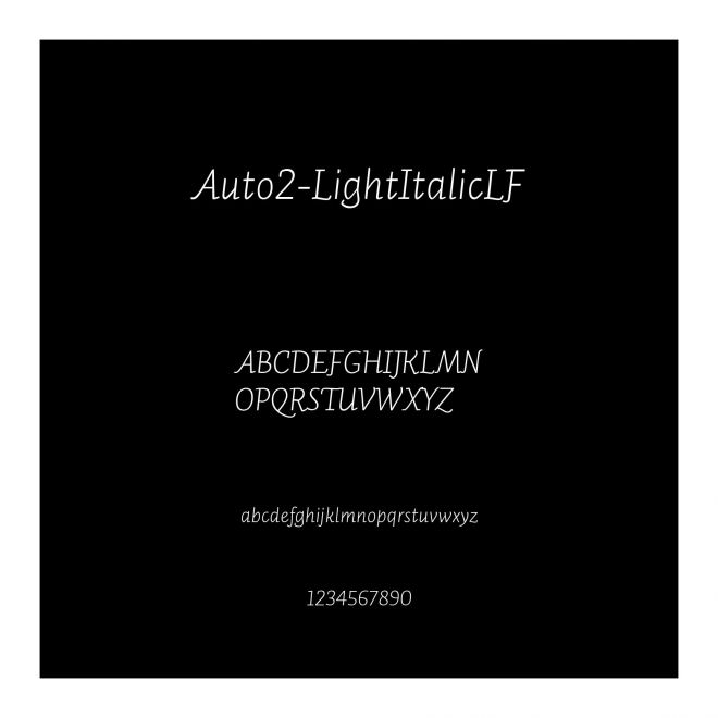Auto2-LightItalicLF