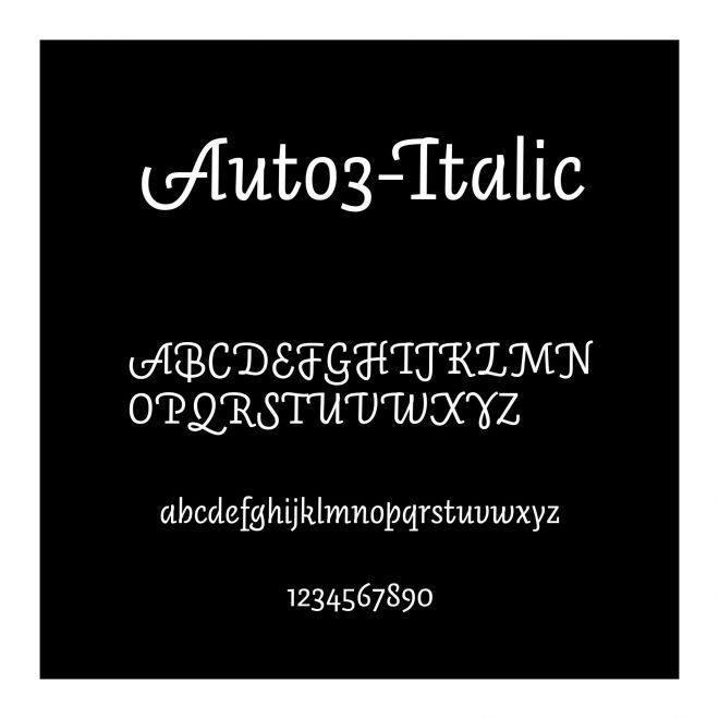 Auto3-Italic