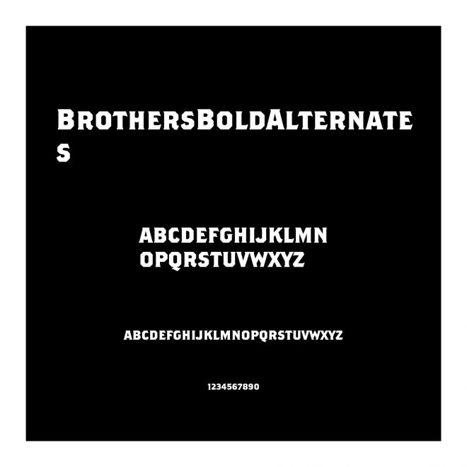 BrothersBoldAlternates