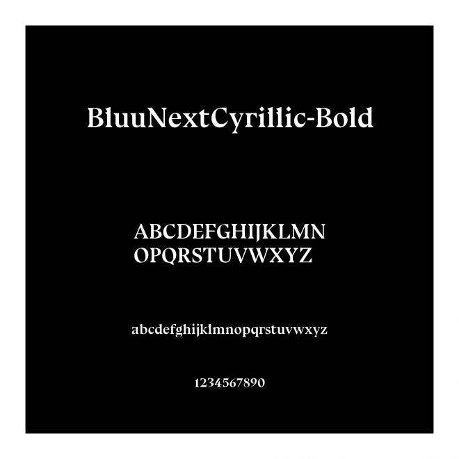 BluuNextCyrillic-Bold