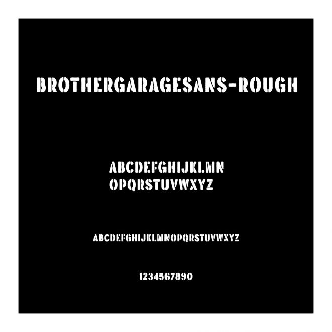 BrotherGarageSans-Rough