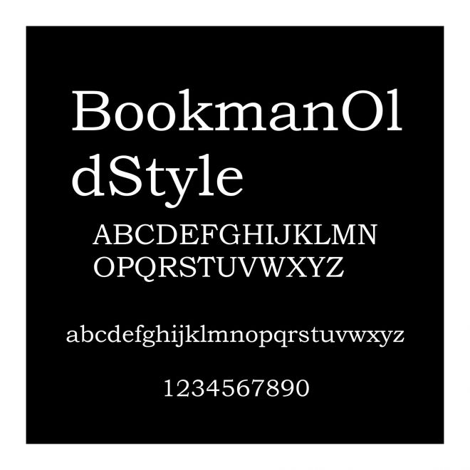 BookmanOldStyle