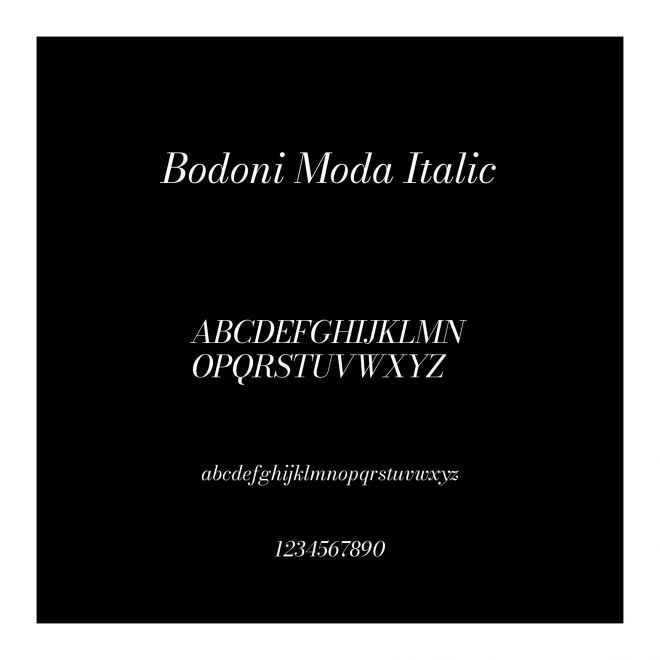 Bodoni Moda Italic
