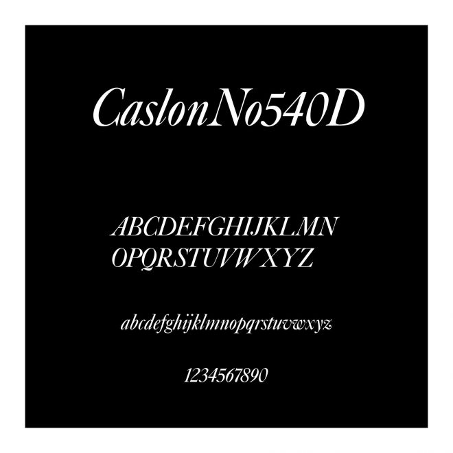 CaslonNo540D