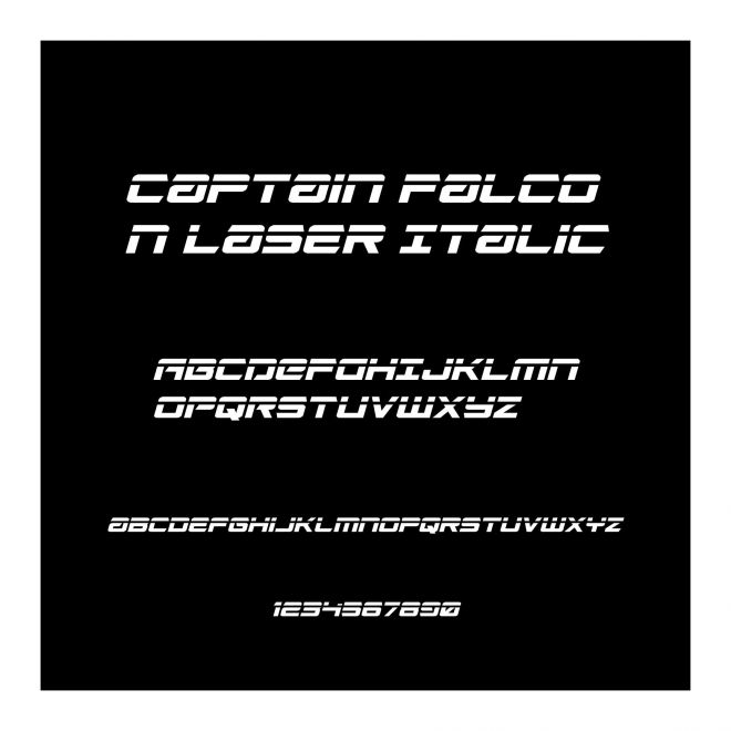 Captain Falcon Laser Italic
