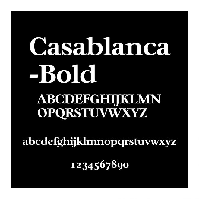 Casablanca-Bold