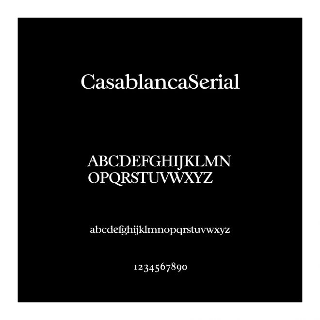 CasablancaSerial