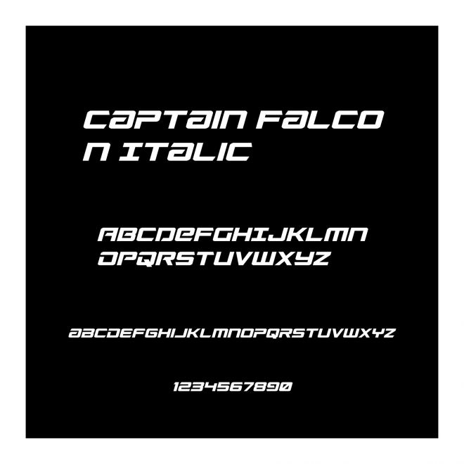 Captain Falcon Italic