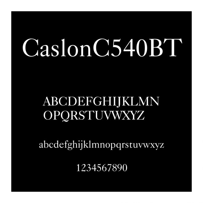 CaslonC540BT