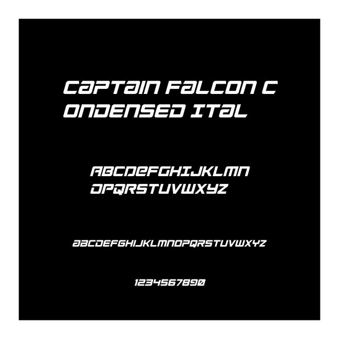 Captain Falcon Condensed Ital