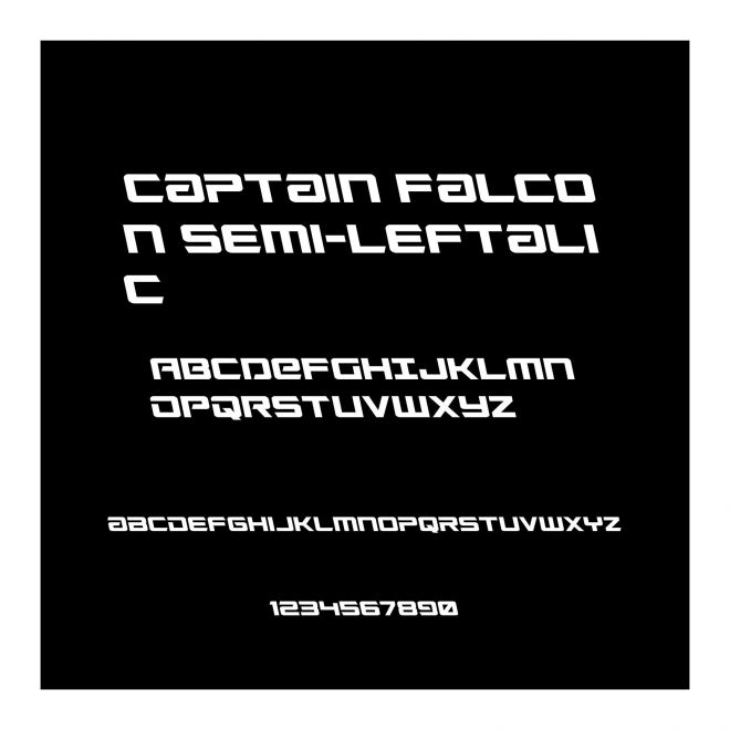 Captain Falcon Semi-Leftalic