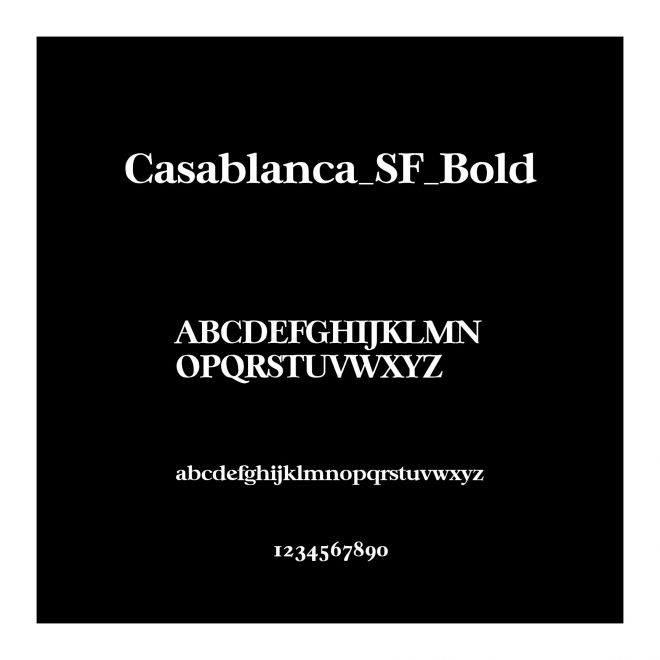 Casablanca_SF_Bold