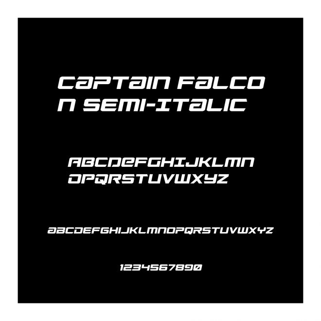 Captain Falcon Semi-Italic