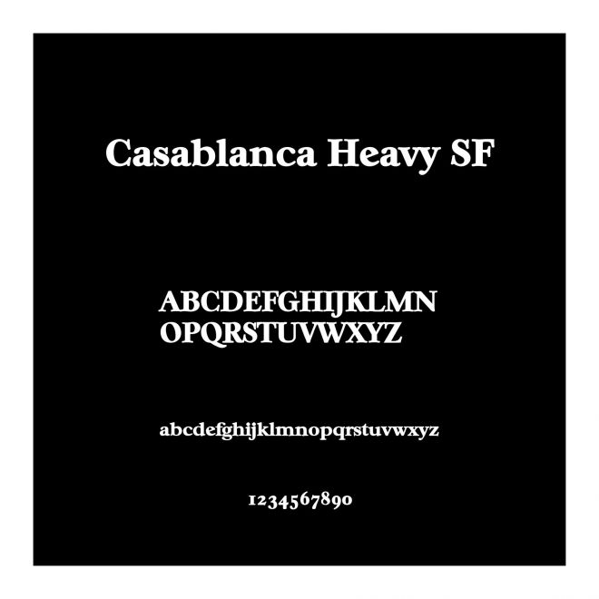 Casablanca Heavy SF