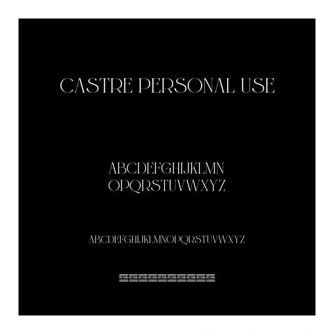 Castre Personal Use