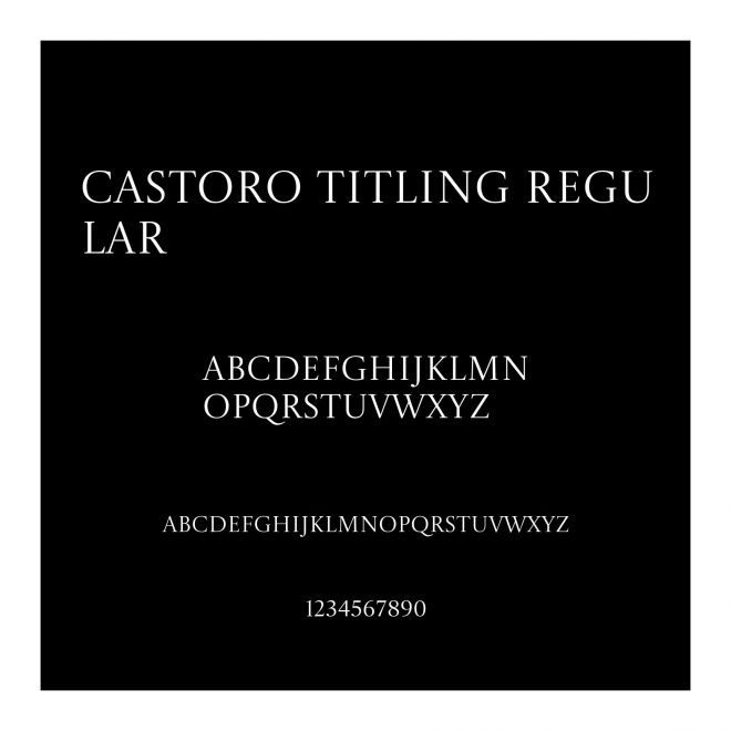 Castoro Titling Regular