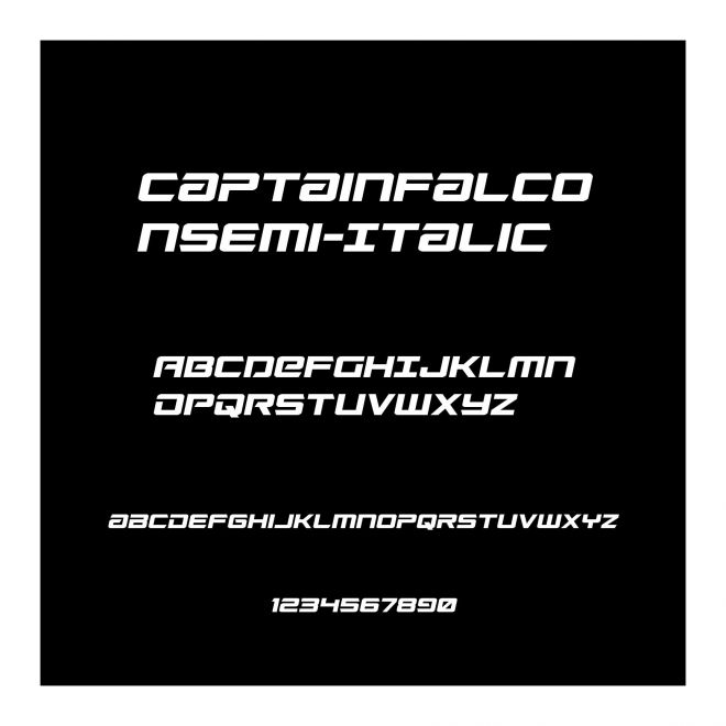 CaptainFalconSemi-Italic