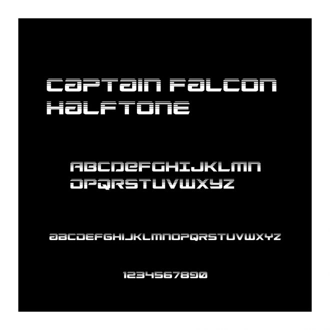 Captain Falcon Halftone