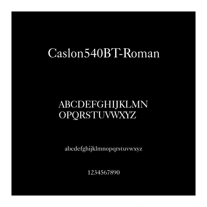 Caslon540BT-Roman