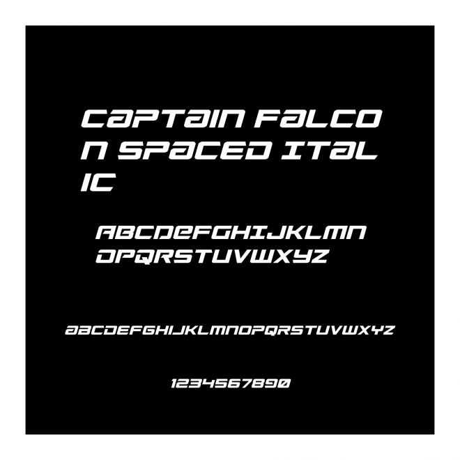 Captain Falcon Spaced Italic