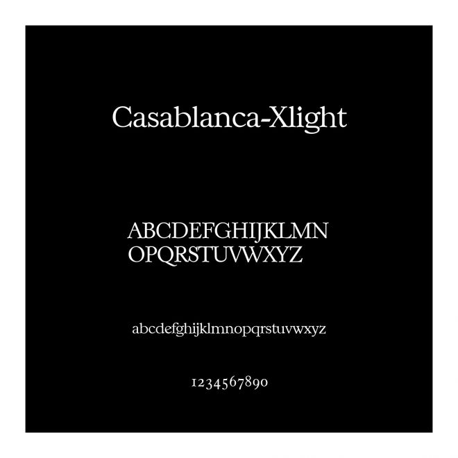 Casablanca-Xlight