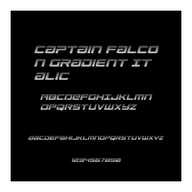Captain Falcon Gradient Italic
