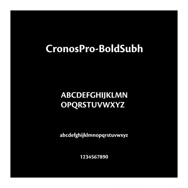 CronosPro-BoldSubh