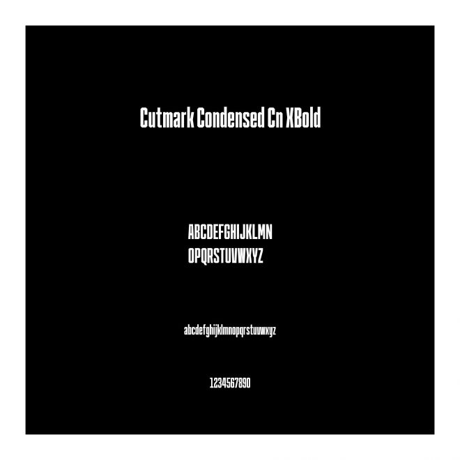 Cutmark Condensed Cn XBold