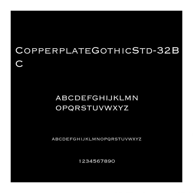 CopperplateGothicStd-32BC