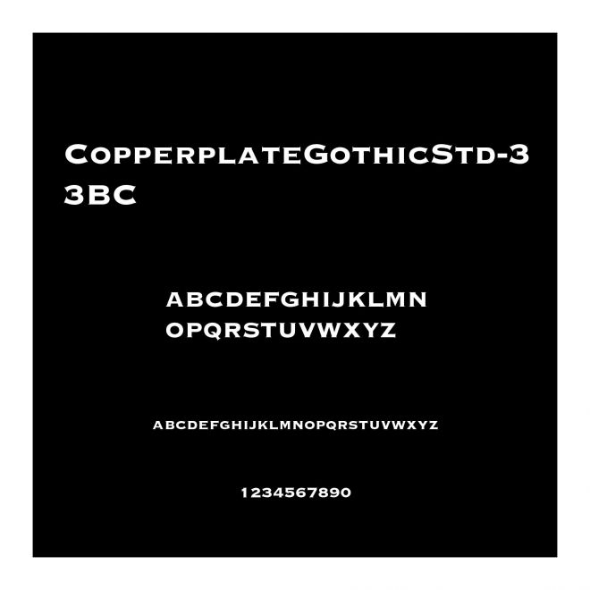 CopperplateGothicStd-33BC