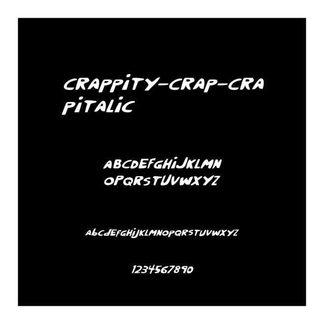 Crappity-Crap-CrapItalic