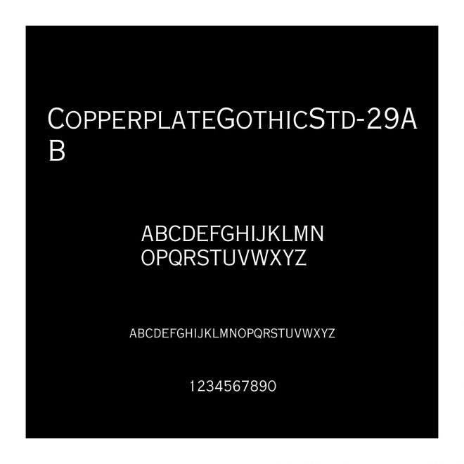 CopperplateGothicStd-29AB