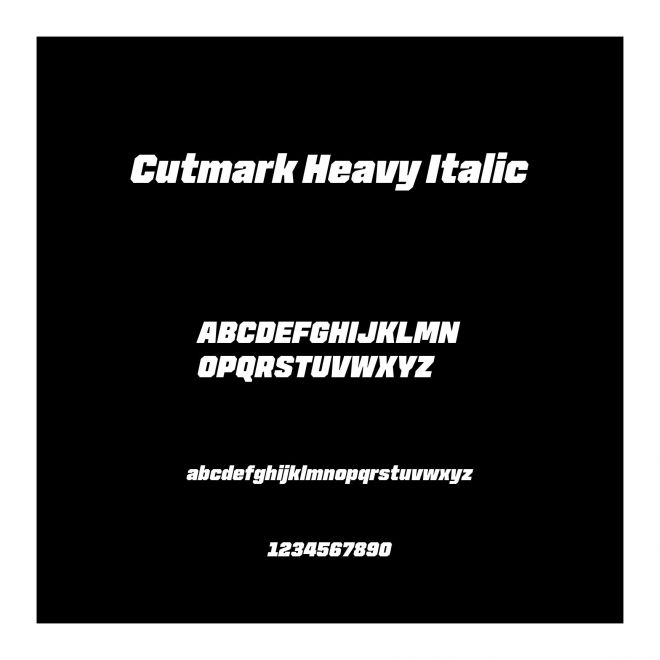 Cutmark Heavy Italic