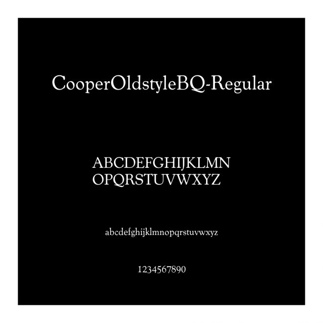CooperOldstyleBQ-Regular