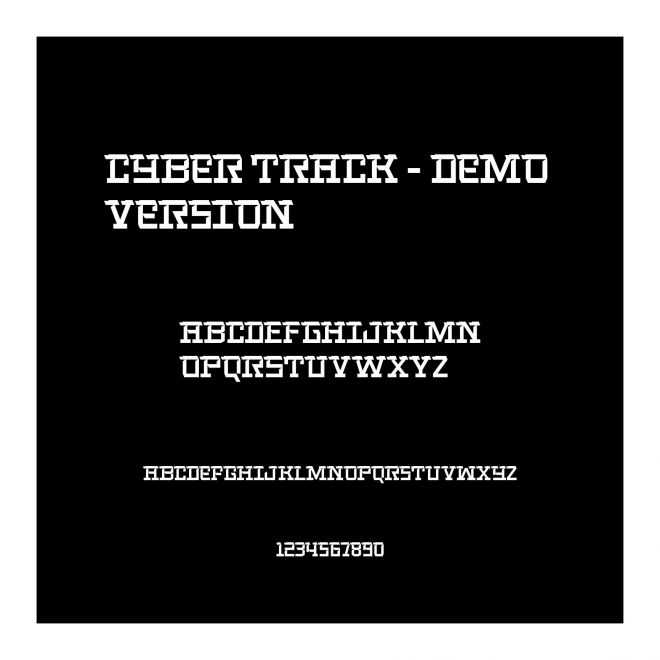Cyber Track - Demo Version