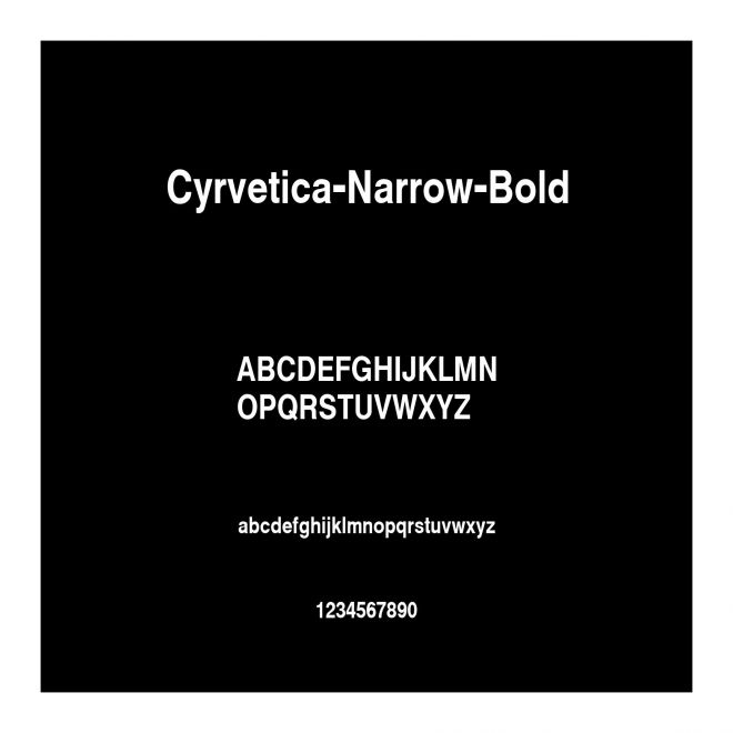 Cyrvetica-Narrow-Bold