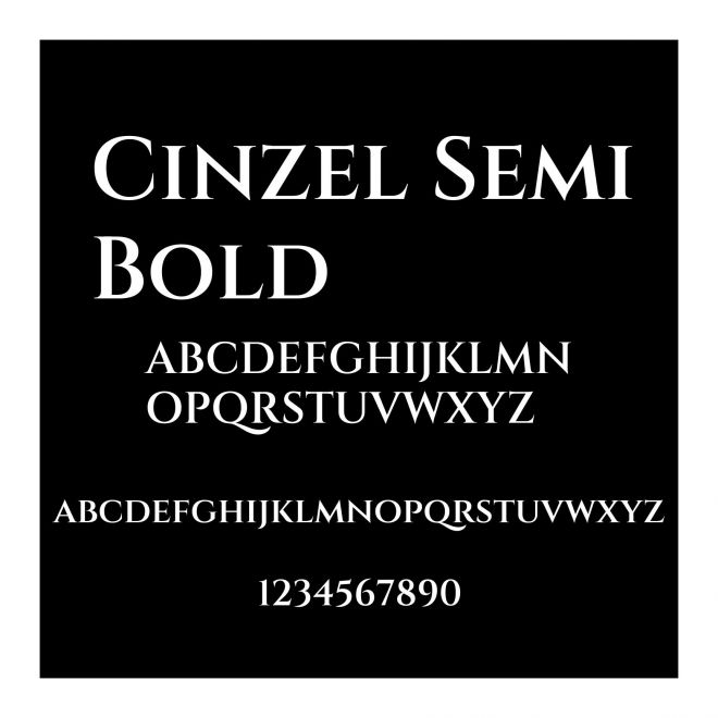 Cinzel SemiBold