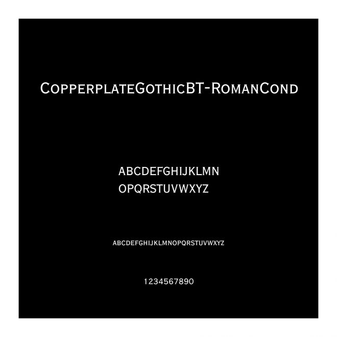 CopperplateGothicBT-RomanCond