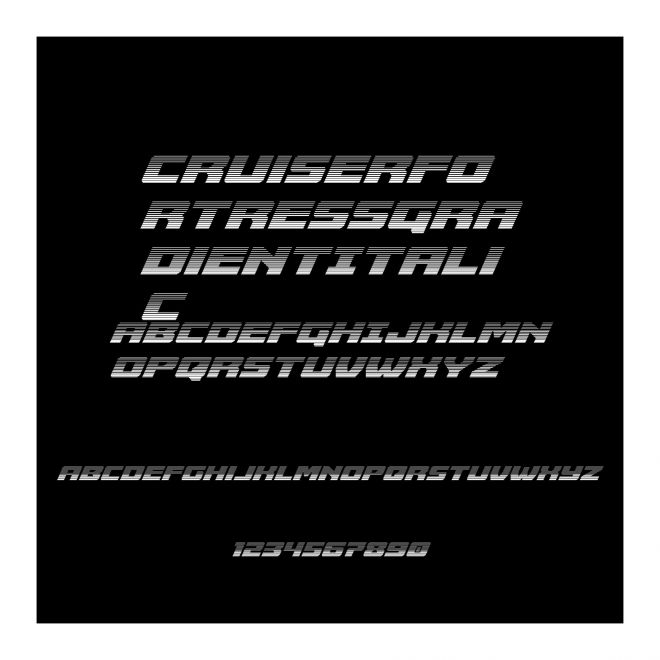 CruiserFortressGradientItalic