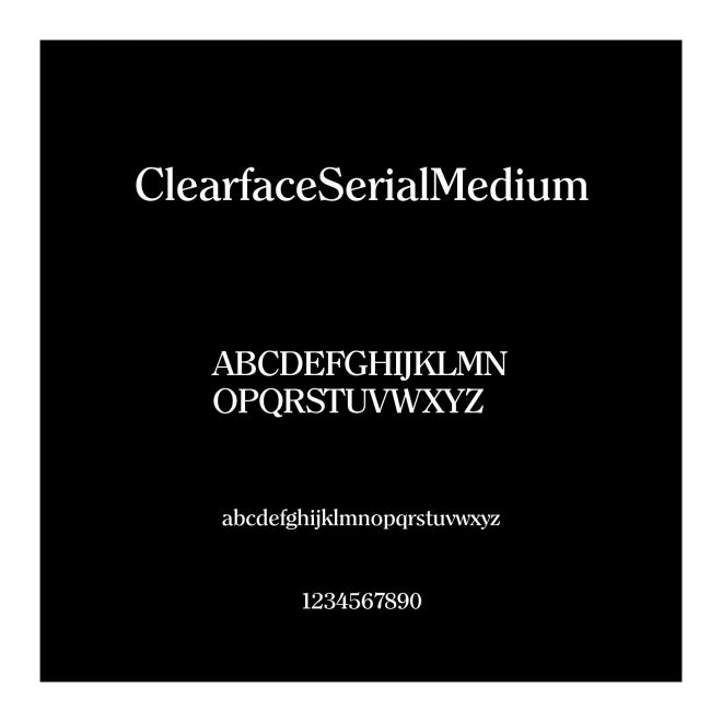 ClearfaceSerialMedium