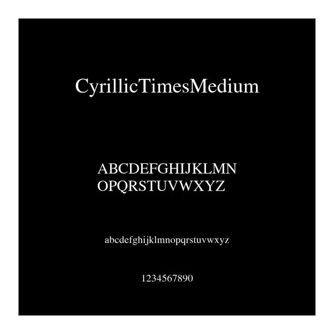 CyrillicTimesMedium