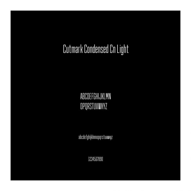 Cutmark Condensed Cn Light