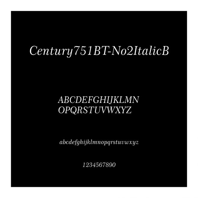 Century751BT-No2ItalicB