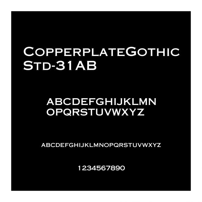 CopperplateGothicStd-31AB