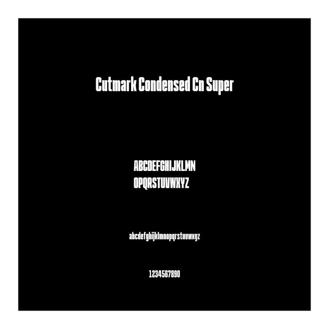 Cutmark Condensed Cn Super