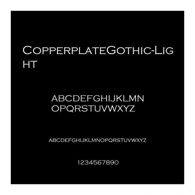 CopperplateGothic-Light