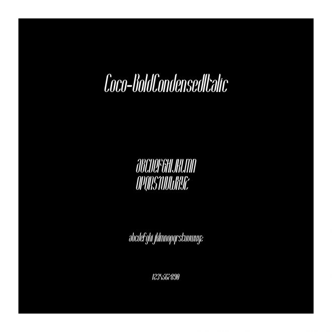 Coco-BoldCondensedItalic